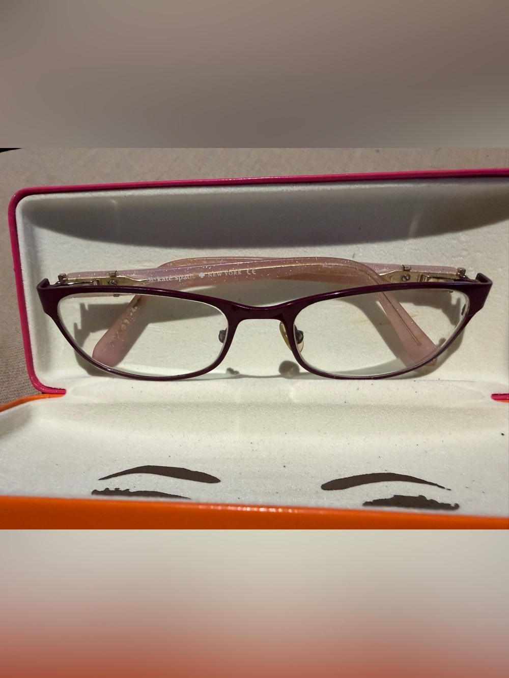 kate spade Two-Tone Purple and Pink (sparkle)Eyeglass Frames